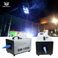 Machine à Neige Effet Scène 1500W, Générateur de Neige Artificielle pour Fête, Scène, Intérieur et Extérieur