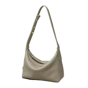 Bolso bandolera Hobo de cuero genuino para mujer de estilo Vintage elegante, diseño de moda de fábrica personalizable, bolso de hombro para mujer - Product Image 4