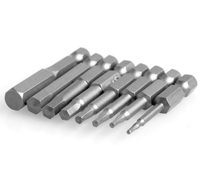 Embout de tournevis à tête hexagonale Allen, métrique et SAE, qualité industrielle S2, embouts magnétiques OEM