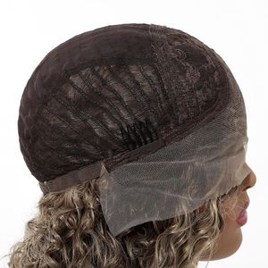 <span class=keywords><strong>Peluca</strong></span> Europe United Afro Pequeño Rizado 13*4 con Flequillo Mate, Fibra de Alta Temperatura, Natural, Transpirable, Se Puede Teñir, Doméstica - Product Image 5