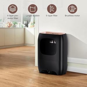 Poubelle électrique sans contact pour salon de coiffure, stationnaire, avec réservoir de poussière de 7 L, <span class=keywords><strong>aspirateur</strong></span> pour balayage en salon de coiffure - Product Image 3