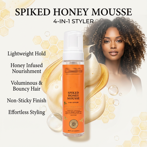 Nuevo Estilizador de Cabello 4 en 1 de Fijación Fuerte Anti-Frizz, Nutre e Hidrata, Define los Rizos y Agrega Brillo, Mousse Espumoso con Miel - Product Image 3