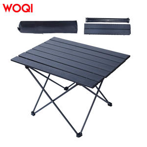 Mesa de camping Woqi de 22.5 x 15.7 pulgadas, plegable, compacta, de aluminio, para exteriores, con bolsa de transporte, para playa y picnic. - Product Image 1