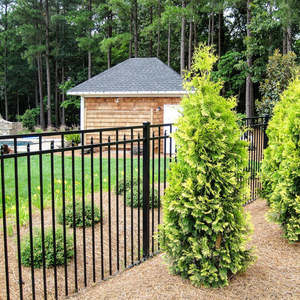 Clôture tubulaire en acier galvanisé pour la sécurité et l'intimité en extérieur, périmètre de jardin, clôture de sécurité de 6 <span class=keywords><strong>pieds</strong></span> - Product Image 1