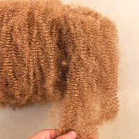 Extensioni per capelli afro kinky in fibra sintetica non infiammabile, resistenti alle alte temperature, con trama singola pieghevole da 14 pollici, 100g, per trecce di donne nere, in confezione bulk