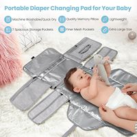 Mode grande capacité bébé plié multi-poches mère bébé marche en plein air sac de maternité maman couche couche matelas à langer