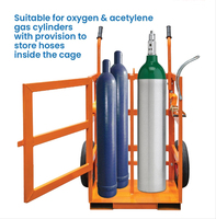 Cage de chariot à bouteille de gaz GBT2 robuste pour tables élévatrices 'G' pour bouteilles d'oxygène et d'acétylène Nouveau produit