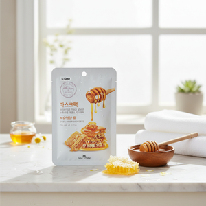 Korean Skincare Honey Extract Sheet Mask Nourishing & Moisturizing & Brightening & Soothing & Hydrating South Korea - Product Image 3