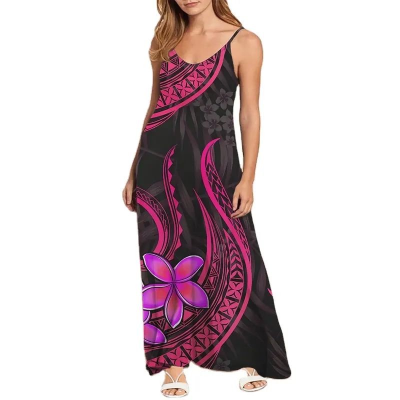 Платье с тропическим цветочным принтом, цветное винтажное платье из <span class=keywords><strong>Бангкок</strong></span>а, модное милое платье с цветами, вечернее пляжное платье для отпуска