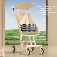 Poussette bébé en métal, nouveau style, légère, pliable, à quatre roues, pour enfants de 6 mois à 3 ans, vente en gros