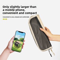 Chaise pliante portable pour l'extérieur, tabouret compact en acier au carbone, style camping, avec sac de transport, pour loisirs, pêche, train