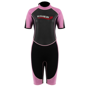 Combinaison de plongée courte en néoprène pour <span class=keywords><strong>femme</strong></span> personnalisable, manches courtes, coutures invisibles collées pour le surf et la plongée en apnée - Product Image 5