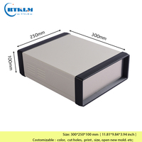 Boîtier électronique en fer DIY 300*250*100mm, boîte de jonction métallique personnalisée, grande boîte de distribution, boîtier vide pour haut-parleur