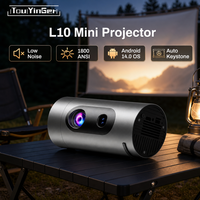 Projecteur portable Touyinger L10 1080P CNC 1800 ANSI Lumens Full HD Autofocus Android Mini projecteur portable 4K Home Cinéma