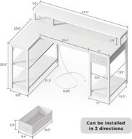 Vente chaude de haute qualité motorisé bureau debout blanc hauteur réglable bureau d'ordinateur Table de jeu électrique bureau de travail en métal
