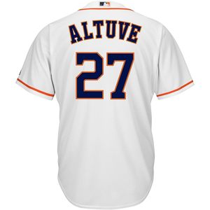 Houston Astros Kids White Home Player Jersey Baseball Collar Moisture Wicking Boys 4-7 - Product Image 2