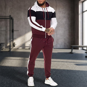 Survêtement de sport pour homme sur mesure en gros, veste de haute qualité en polyester/coton, entraînement, course à pied, jogging, décontracté, printemps - Product Image 2