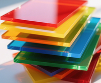 Plaques acryliques colorées en PMMA, découpe au laser, gravure, fraisage, polissage au diamant | Verre organique haute transparence