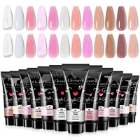 Gel UV Polygel pour Extension d'Ongles 30 ml 15 ml, Gel Acrylique de Construction Rapide pour Extension des Doigts, Marque Privée
