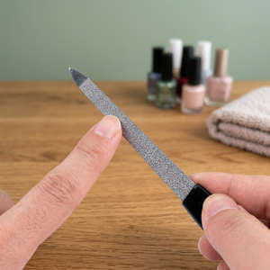 Lime à ongles professionnelle ASAP durable en acier inoxydable avec manche en plastique, lime à ongles double face, outil de coupe des cuticules - Product Image 2
