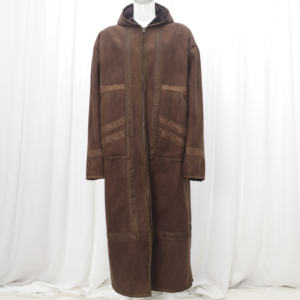 Commercio all'ingrosso felpa con cappuccio calda e spessa con camoscio in pelliccia sintetica cappa da uomo Thobe invernale islamico Thobe con retina per capelli - Product Image 5