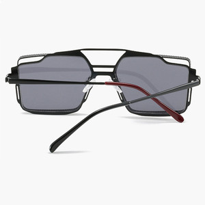 Kim Loại Rỗng Ra Hơi Nước Punk Vuông Phi Đội Nam Gafas Sol Kim Loại Jellas Unisex Bãi Biển Hợp Thời Trang Kính Râm 2022 - Product Image 5
