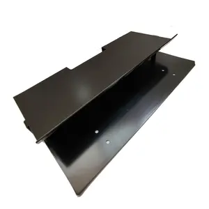 Factory produce OEM sheet metal box laser cutting bending welding service black powder coating metal box