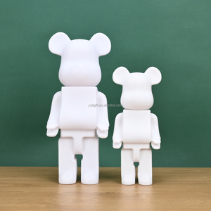 Hot Sale Pop Diy Resin Craft White Brick Bear <strong>Figurine</strong> 27cm 35cm <strong>50cm</strong> Building Blocks Bear for Family Gatherings - Product Image 1