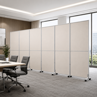 Panneaux acoustiques pliables autoportants, cloisons absorbantes du son pour bureaux commerciaux intérieurs, panneaux de séparation en MDF/Plexiglas Aluminium