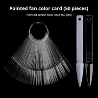 Carte de couleur d'affichage de vernis à ongles Artificial Pointed Nail Tips Plate
