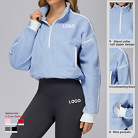 FANCO haute qualité automne hiver manteau col montant fermeture éclair femmes coupe-vent chaud polaire course Sport veste avec polaire