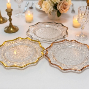 Plato de plástico PS transparente de 33 cm, directo de fábrica, plato decorativo desechable para frutas, para bodas y fiestas - Product Image 5