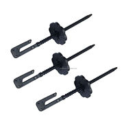 Clips de fixation auto-bloquants pour panneaux solaires en nylon, protection contre les oiseaux et les nuisibles |   Fil de protection noir pour oiseaux/écureuils