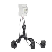 Compteur d'énergie triphasé Acrel ADL400N sur rail DIN, entrée AC 0-300A, RS485 Modbus RTU, transformateurs de courant à noyau divisé, précision 0.5, CE