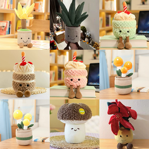 Peluche OEM directe usine, adorable et mignonne, en forme de coque de pois verte, triple coque de haricot souriante, cadeau - Product Image 2