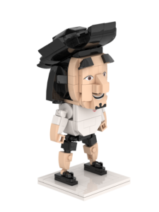 Figurine de blocs de construction personnalisée de légende du football avec maillot imprimé, ornement de bureau MOC, faible MOQ, souvenir pour supporter de football, livraison rapide - Product Image 3