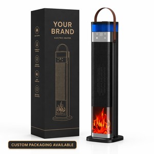 Humidificador de Alta Gama con Efecto de Llama, Silencioso, con Tecnología PTC de Cerámica, Eficiente Energéticamente, Calentador de Ambiente para Mesa de Noche - Product Image 1