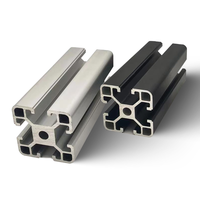 Profilé de cadre industriel en alliage d'aluminium extrudé 4040 à rainures en T, usiné CNC, anodisé, norme européenne 6063-T6, composant de quincaillerie