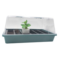 Pot en plastique pour pépinière, 7/24 cellules, Kit de semis avec dôme et Base, boîte de culture pour le jardinage du nourrisson