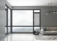 Rotura térmica ultra silenciosa Ventana de apertura exterior de aluminio Frecuencia completa Insonorizada Eficiencia energética Anti-tormenta Baño Villa