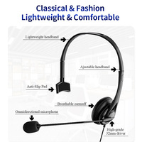 Centre d'appels Mono professionnel antibruit bureau téléphone ordinateur d'affaires bureau casque sans fil USB téléphone filaire casque