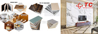 TC machines à bois meilleure vente entièrement automatique porte sol mur meubles panneau plat PUR colle thermofusible machine à plastifier