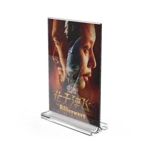 A4 A5 A6 L Acrylic Poster Chủ Menu Nạc Để <span class=keywords><strong>Perspex</strong></span> Tờ Rơi Hiển Thị Khán Đài Bảng Thiết Lập Hiển Thị Lều Đứng Chủ - Product Image 1