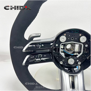 Volant en cuir et daim style libellule personnalisé, adapté aux <span class=keywords><strong>Mercedes</strong></span> Benz W205 W166 W177 W204 W217 W222 C63 E63 S63 G63 CLS - Product Image 4