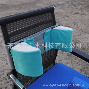 Almohada antideslizante para silla de ruedas, soporte de espalda ajustable para pacientes mayores con cinturón de fijación - Product Image 4
