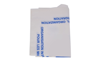 Bolsa de plástico reciclable con asa de lazo, ecológica, OEM ODM, de PE reciclado, al por mayor, para tiendas de conveniencia, compras diarias y embalaje. - Product Image 2