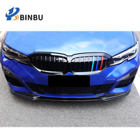 Pour BMW série 3 G20 lèvre avant diffuseur de pare-chocs avant en fibre de carbone Style MP modifié et amélioré Kit de carrosserie 2019-2021