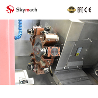 Tour CNC à banc incliné BR160LDY à haute rigidité, système double axe C/Y simultané prêt à l'emploi, trempé 45 °   Lit incliné