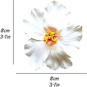 Espuma de hibisco flor pelo Clip para la isla hawaiana de La Selva tema luau fiesta - Product Image 2