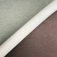 Tela de Punto de Algodón, Poliéster y Spandex, Tipo Scuba Air Layer, 320GSM, Suave, Elástica en 4 Direcciones, para Ropa Deportiva y Sudaderas, Venta al Por Mayor